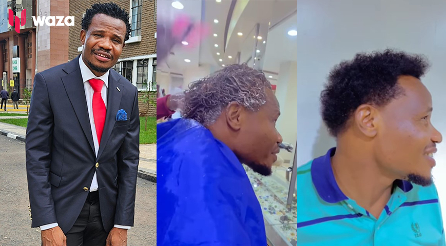 Peter Salaysa goes for a new look as he removes signature locks